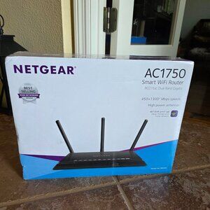 NETGEAR  AC1750 SMART WIFI ROUTER 450+1300 Mbps Speeds New Seal Box.